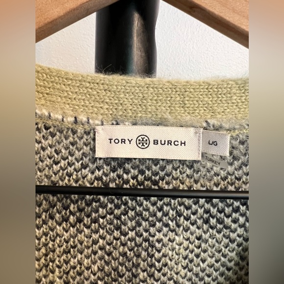 Tory Burch Brushed Plaid Cardigan - Picture 4 of 9